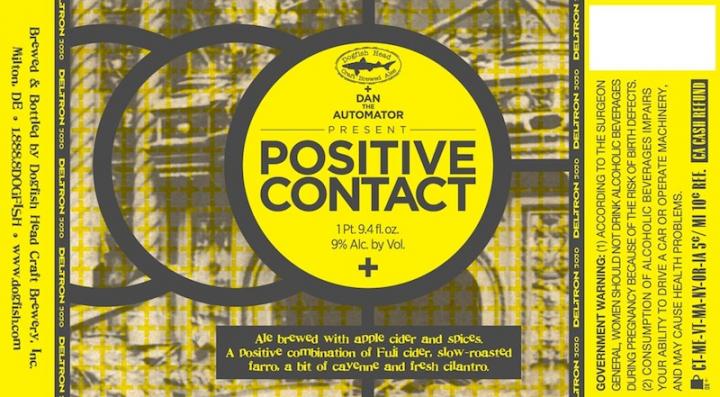 Dogfish Head Positive Contact Hitting Shelves June 18th