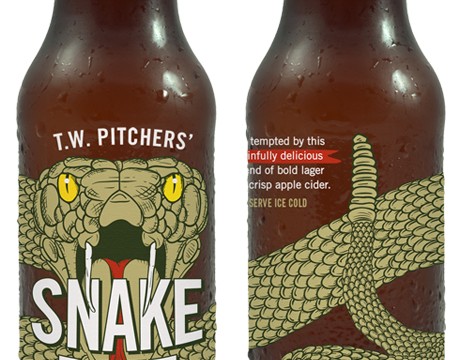 TW Pitchers “Snake Bite” combines cider with lager in a bottle