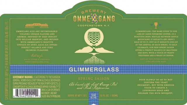 New Spring Seasonal From Ommegang, “Glimmerglass” Seasonal